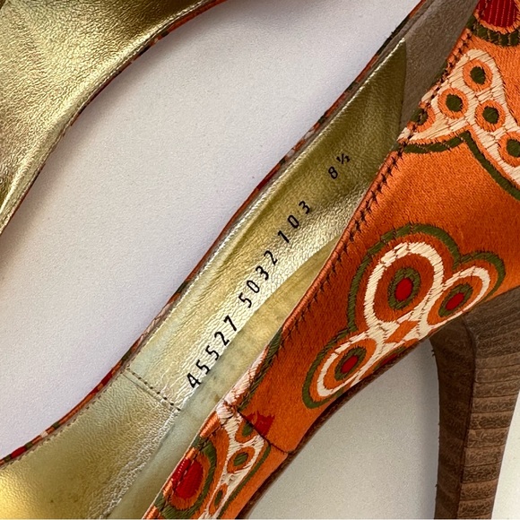 Casadei Floral Stiletto Pumps Size 8.5 👠 - Picture 8 of 10